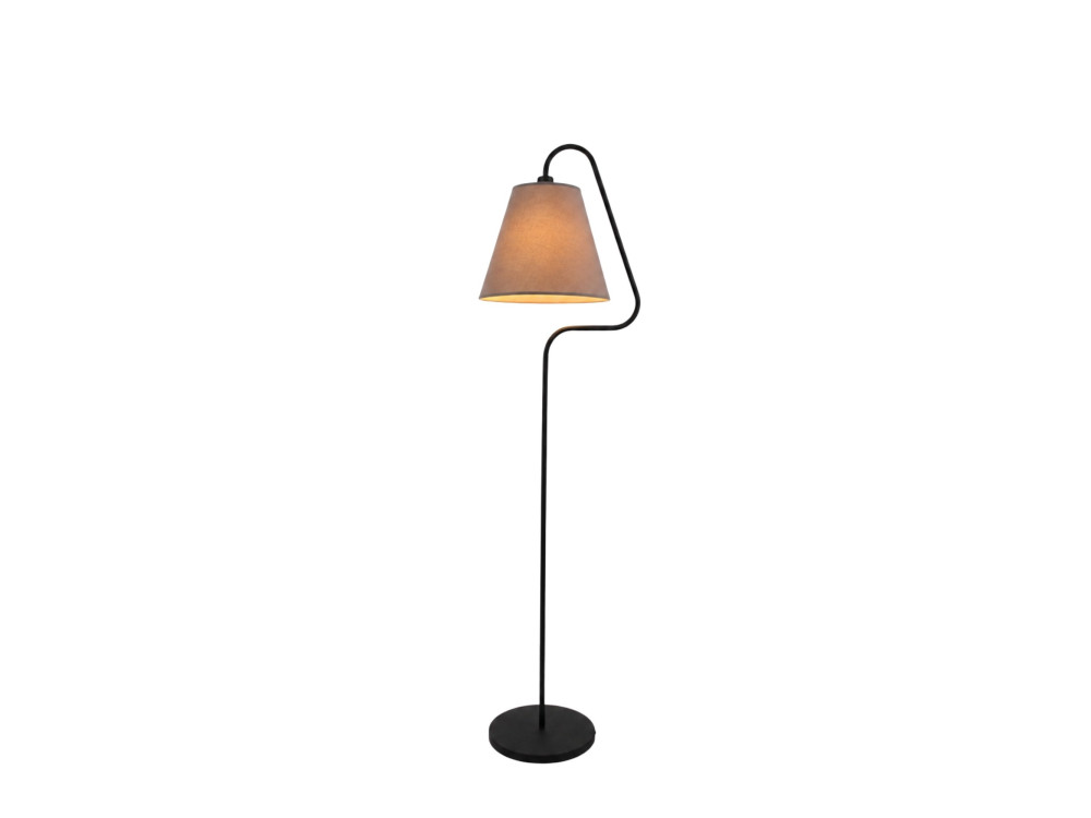 Metalowa lampa podłogowa „Altur” – 45 x 35 x 162 cm – czarna