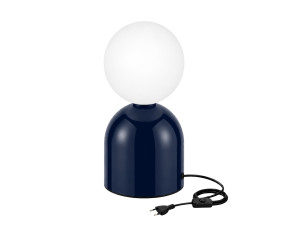 Metalowa lampa stołowa „Pupa” – 14 x 14 x 25 cm – niebieska