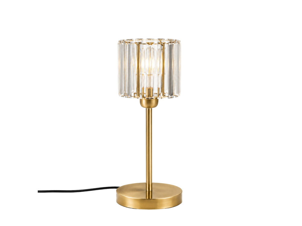 Metalowa lampa stołowa „Yakops” – 17 x 17 x 50 cm – żółta