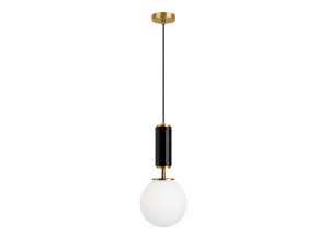 Metalowa lampa wisząca „Moira” – 15 x 15 x 120 cm – czarna