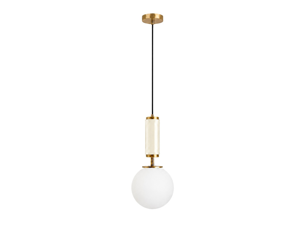 Metalowa lampa wisząca „Moira” – 15 x 15 x 120 cm – beżowa