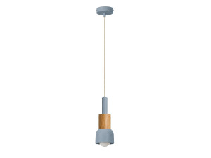 Metalowa lampa wisząca „Elwood” – 10 x 25 cm – niebieska