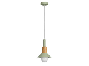 Metalowa lampa wisząca „Elwood” – 14 x 26 cm – zielona