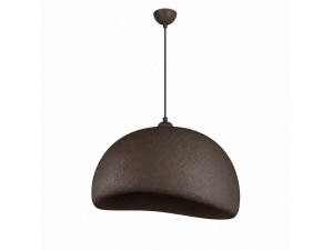 Metalowa lampa wisząca „Beta” – 50 x 40 cm – brązowa