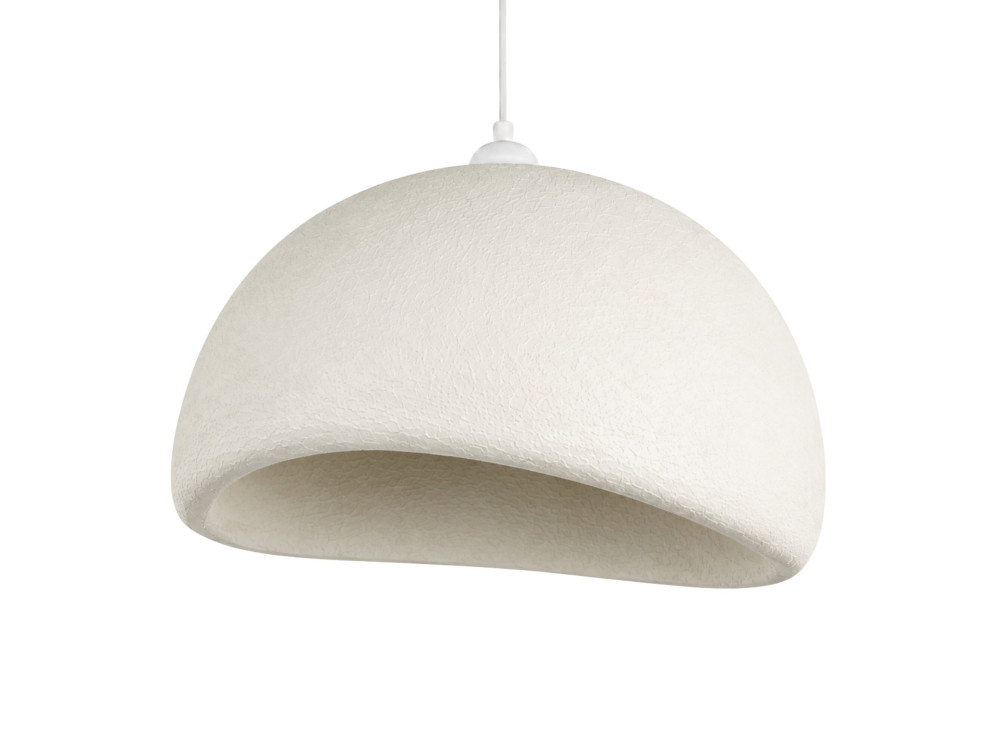 Metalowa lampa wisząca „Beta” – 50 x 40 cm – biała