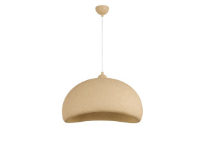 Metalowa lampa wisząca „Beta” – 40 x 32 cm – beżowa
