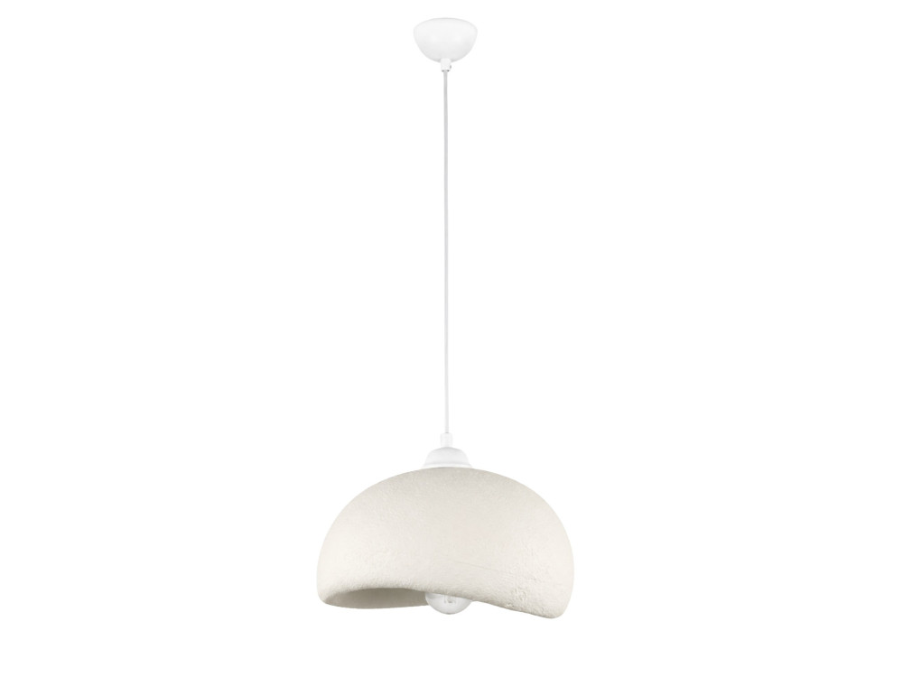 Metalowa lampa wisząca „Beta” – 30 x 24 cm – biała