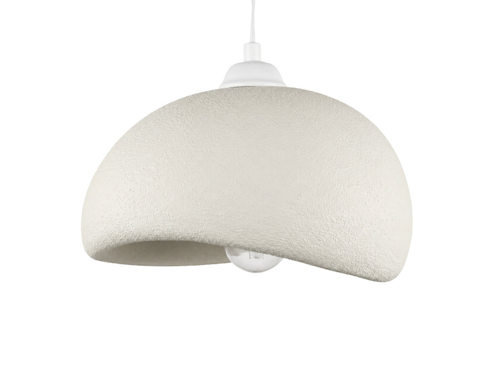 Metalowa lampa wisząca „Beta” – 30 x 24 cm – biała