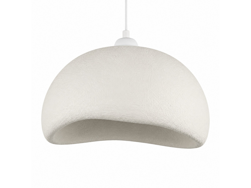 Metalowa lampa wisząca „Beta” – 40 x 32 cm – biała