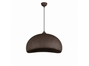 Metalowa lampa wisząca „Beta” – 40 x 32 cm – brązowa