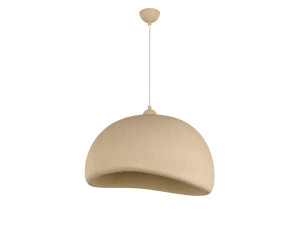 Metalowa lampa wisząca „Beta” – 50 x 40 cm – beżowa