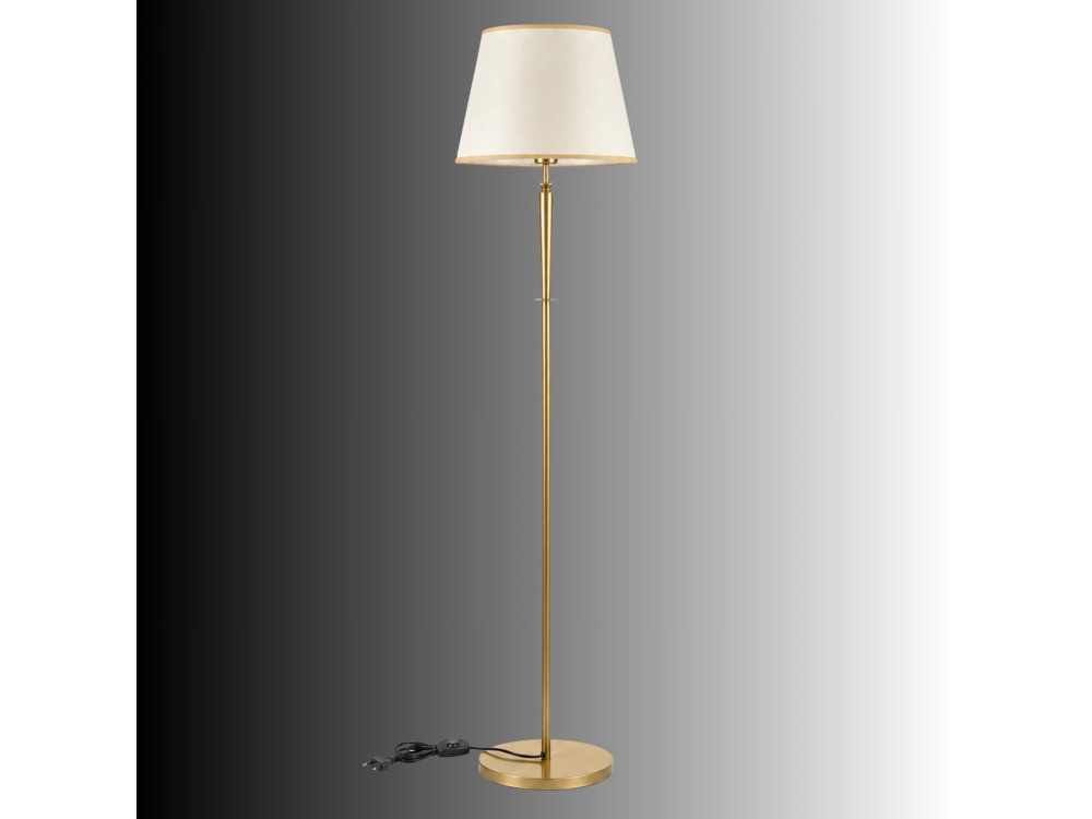 Metalowa lampa podłogowa „Milano” – 40 x 40 cm – beżowa