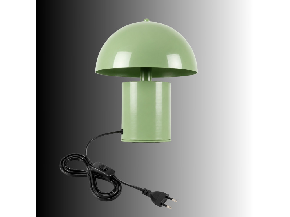 Metalowa lampa stołowa „Pera” – 26 x 26 cm – kolor miętowy