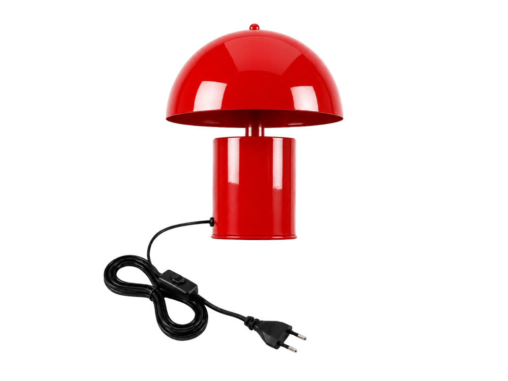 Metalowa lampa stołowa „Pera” – 26 x 26 cm – czerwona
