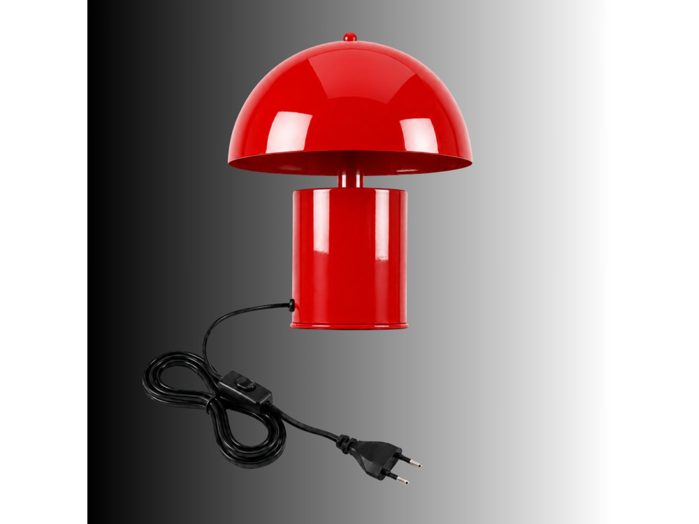 Metalowa lampa stołowa „Pera” – 26 x 26 cm – czerwona