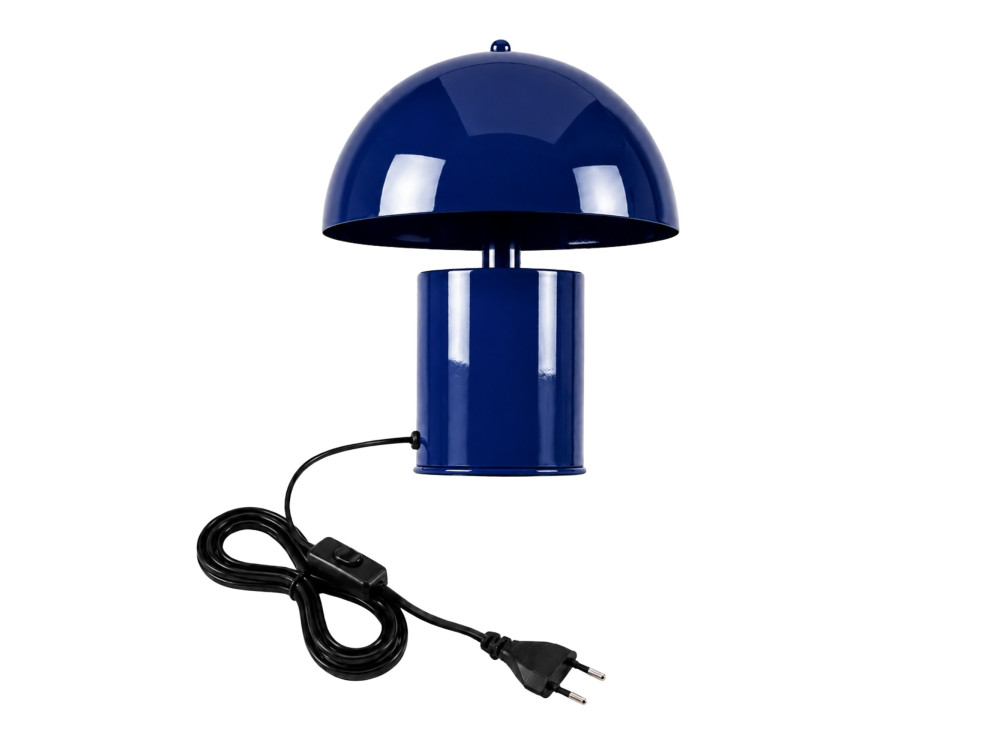 Metalowa lampa stołowa „Pera” – 26 x 26 cm – granatowa