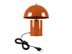 Metalowa lampa stołowa „Pera” – 26 x 26 cm – pomarańczowa