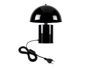 Metalowa lampa stołowa „Pera” – 26 x 26 cm – czarna