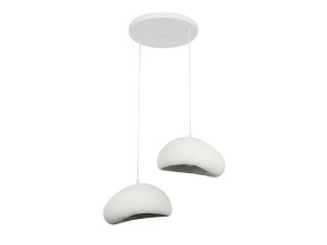 Metalowy żyrandol „Loval” – 45 x 27 cm – biały