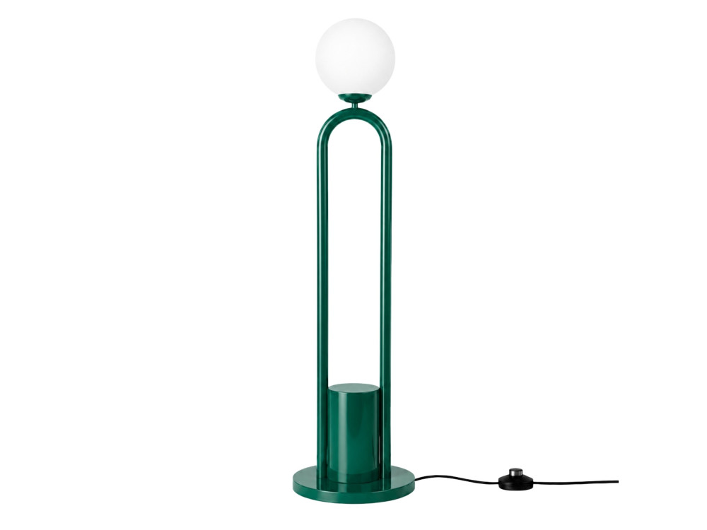 Metalowa lampa podłogowa „Loop” – 30 x 30 cm – zielona