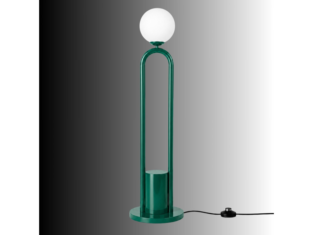 Metalowa lampa podłogowa „Loop” – 30 x 30 cm – zielona