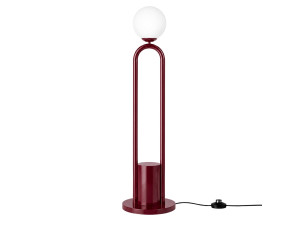 Metalowa lampa podłogowa „Loop” – 30 x 30 cm – czerwona