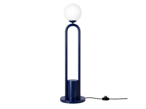 Metalowa lampa podłogowa „Loop” – 30 x 30 cm – niebieska