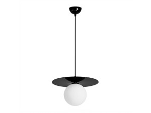 Metalowa lampa wisząca „Vesper” – 40 x 40 cm – czarna
