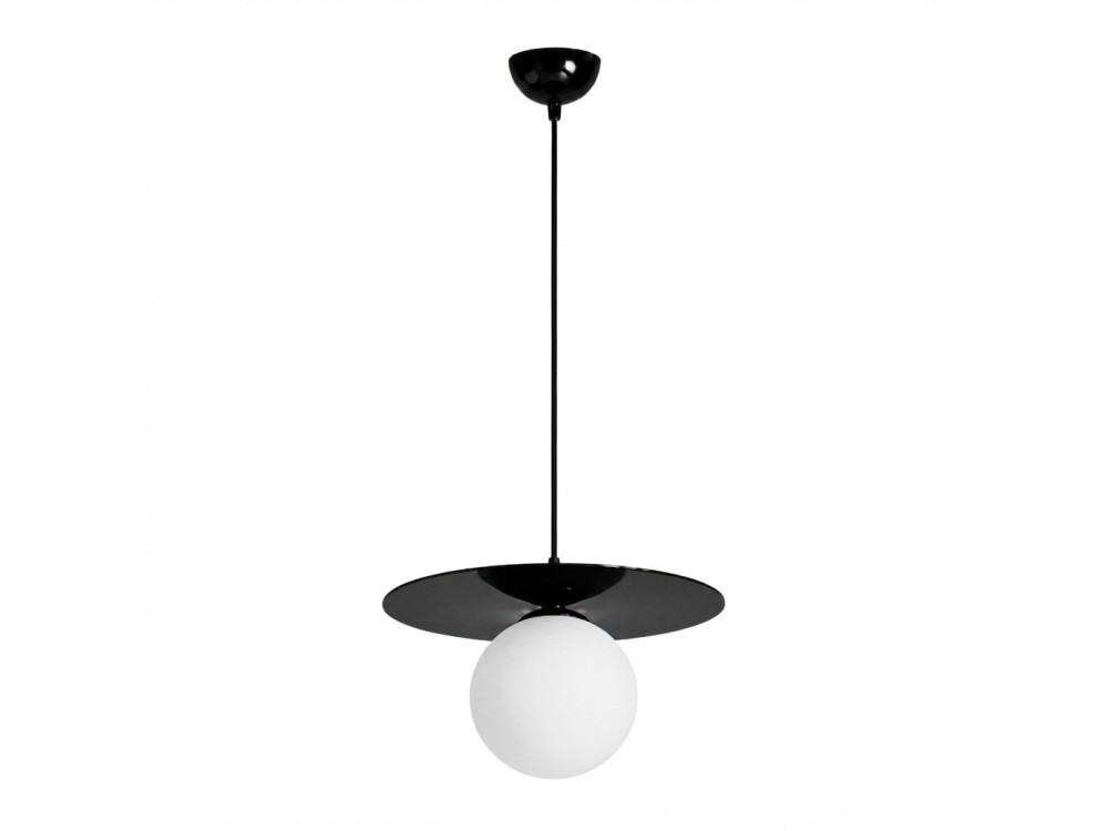 Metalowa lampa wisząca „Vesper” – 40 x 40 cm – czarna