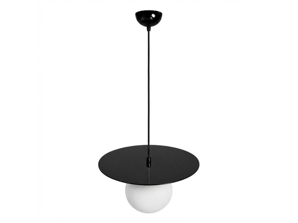 Metalowa lampa wisząca „Vesper” – 40 x 40 cm – czarna