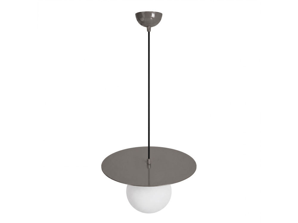 Metalowa lampa wisząca „Vesper” – 40 x 40 cm – szara