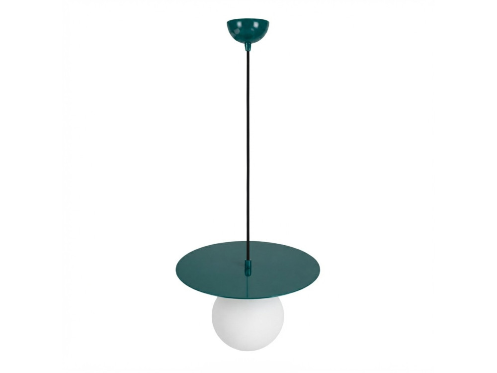 Metalowa lampa wisząca „Vesper” – 40 x 40 cm – zielona