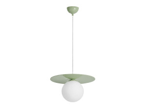 Metalowa lampa wisząca „Vesper” – 40 x 40 cm – zielona