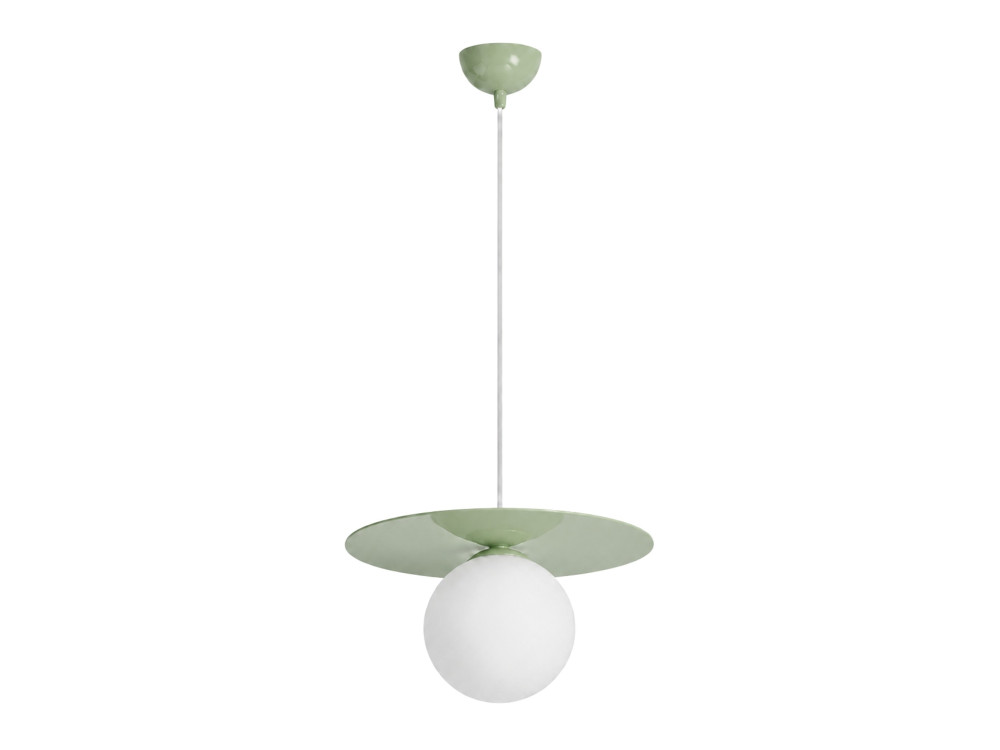 Metalowa lampa wisząca „Vesper” – 40 x 40 cm – zielona