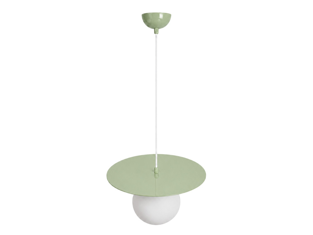 Metalowa lampa wisząca „Vesper” – 40 x 40 cm – zielona
