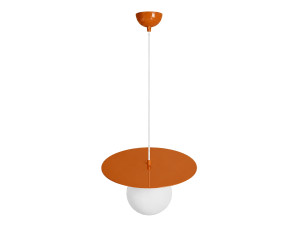 Metalowa lampa wisząca „Vesper” – 40 x 40 cm – pomarańczowa
