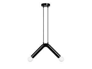 Metalowa lampa wisząca „Balance” – 33 x 15 cm – czarna