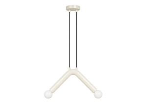Metalowa lampa wisząca „Balance” – 33 x 15 cm – biała