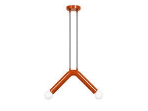 Metalowa lampa wisząca „Balance” – 33 x 15 cm – pomarańczowa