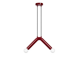 Metalowa lampa wisząca „Balance” – 33 x 15 cm – czerwona