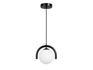 Metalowa lampa wisząca „GEDIK-20441” – 20 x 20 cm – czarna