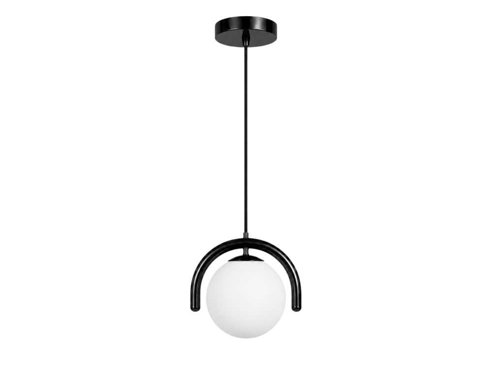 Metalowa lampa wisząca „GEDIK-20441” – 20 x 20 cm – czarna