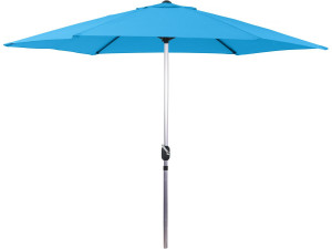 Parasol ogrodowy "Sol" prosty - Okrgły - Ø 3m - Niebieski