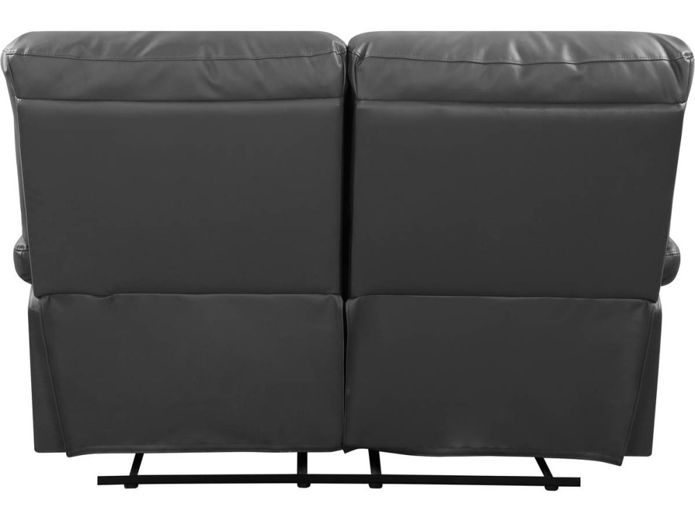 Sofa wypoczynkowa "Lincoln" - 147 x 89 x 103 cm - 2 miejsca - Szara