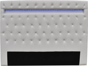 Zagówek do łóżka "Deco" z podświetleniem LED - 149 cm - Biały