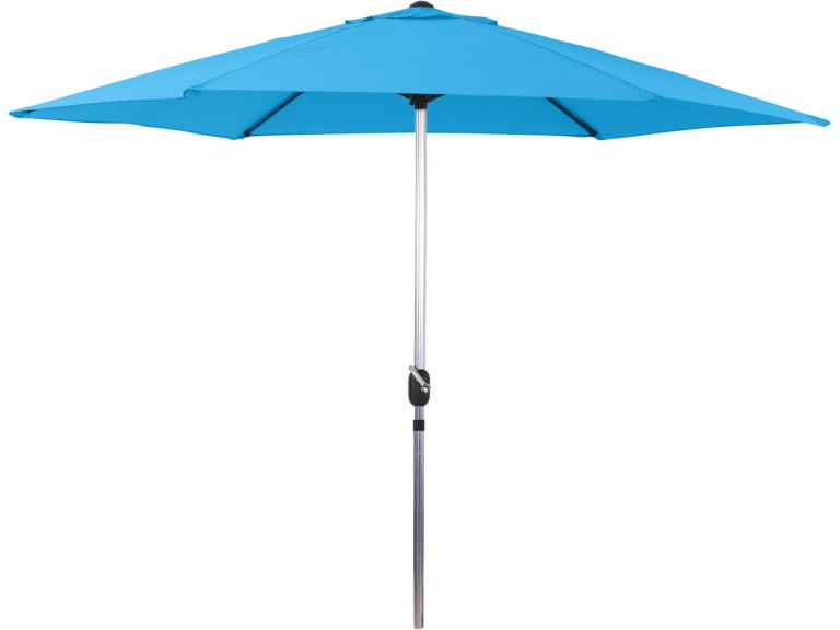 Parasol ogrodowy "Sol" prosty - Okrągły - Ø 3m - Niebieski