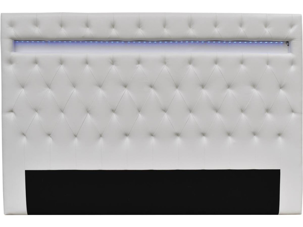 Zagówek do łóżka "Deco" z podświetleniem LED - 189 cm - Biały