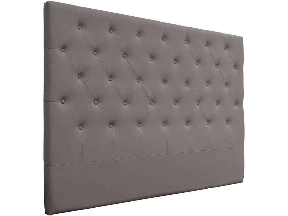 Pikowany zagówek "Deco" - 169 cm - Brązowo-szary - Z PVC