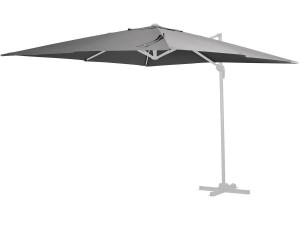Tkanina do parasola ogrodowego "Sun 3" - 3 x 3 m - Szara