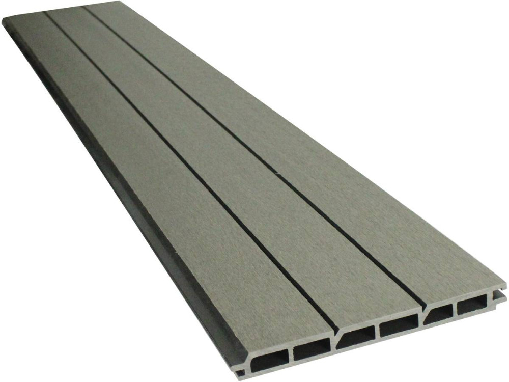 Kit Clôture 8 x 1.6m composite - Kit de fixation offert - Gris